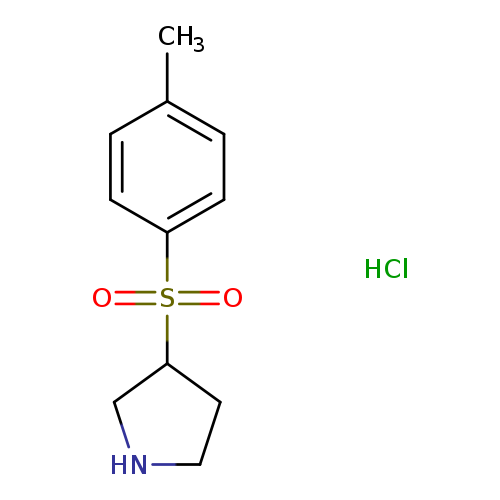 Cc1ccc(cc1)S(=O)(=O)C1CNCC1.Cl