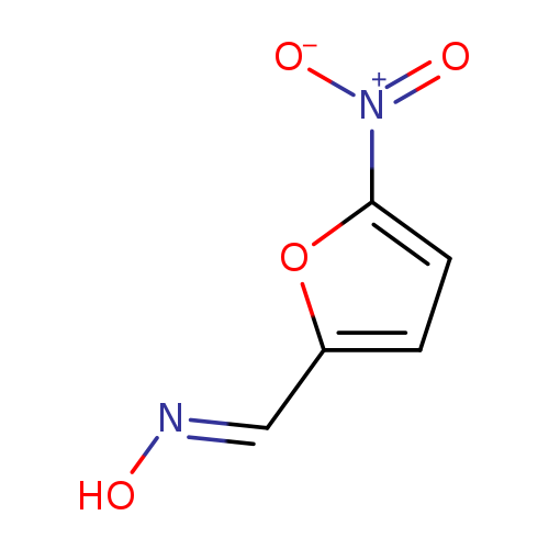 [O-][N+](=O)c1ccc(o1)/C=N/O
