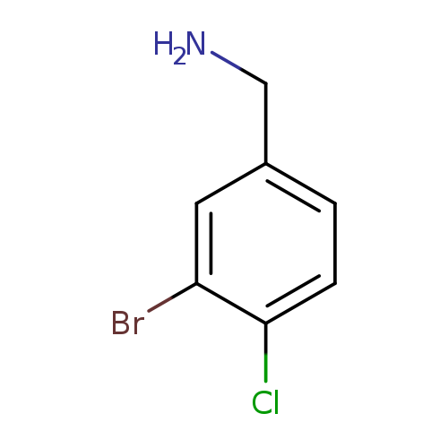 NCc1ccc(c(c1)Br)Cl