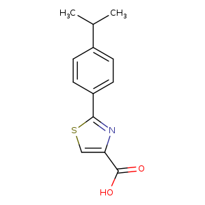 CC(c1ccc(cc1)c1scc(n1)C(=O)O)C