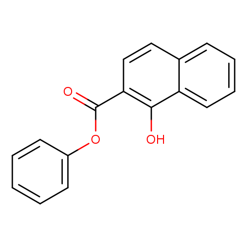 O=C(c1ccc2c(c1O)cccc2)Oc1ccccc1