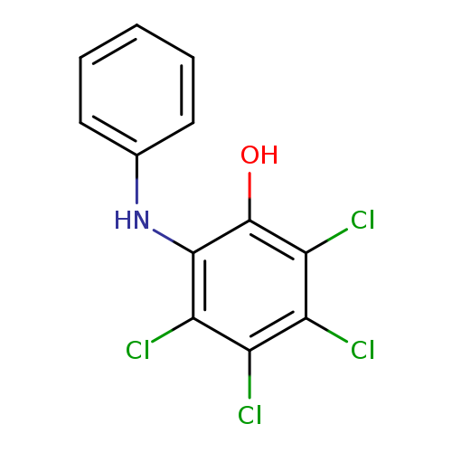 Oc1c(Nc2ccccc2)c(Cl)c(c(c1Cl)Cl)Cl