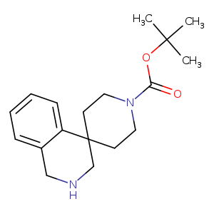 O=C(N1CCC2(CC1)CNCc1c2cccc1)OC(C)(C)C