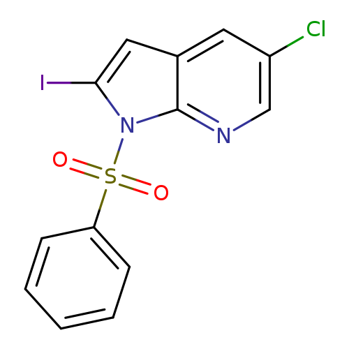 Clc1cnc2c(c1)cc(n2S(=O)(=O)c1ccccc1)I