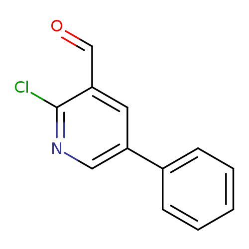 O=Cc1cc(cnc1Cl)c1ccccc1
