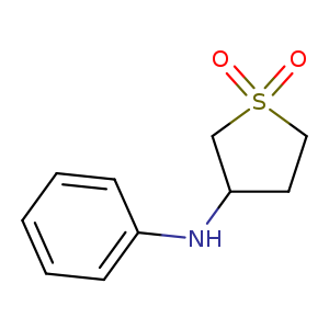O=S1(=O)CCC(C1)Nc1ccccc1