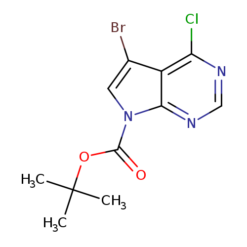 O=C(n1cc(c2c1ncnc2Cl)Br)OC(C)(C)C