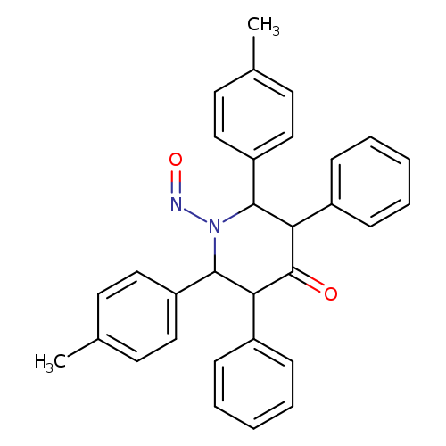 O=NN1C(c2ccc(cc2)C)C(c2ccccc2)C(=O)C(C1c1ccc(cc1)C)c1ccccc1