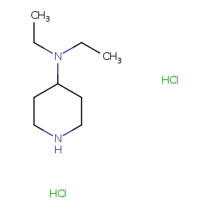 CCN(C1CCNCC1)CC.Cl.Cl