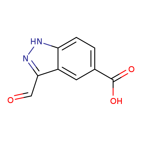 O=Cc1n[nH]c2c1cc(cc2)C(=O)O
