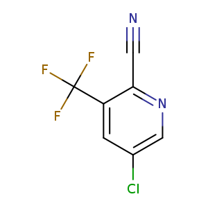 N#Cc1ncc(cc1C(F)(F)F)Cl