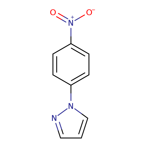 [O-][N+](=O)c1ccc(cc1)n1cccn1