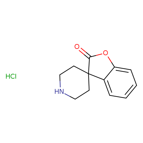 O=C1Oc2c(C31CCNCC3)cccc2.Cl