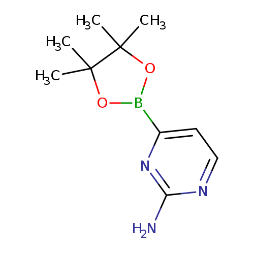 CC1(C)OB(OC1(C)C)c1ccnc(n1)N