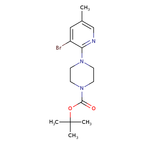 Cc1cnc(c(c1)Br)N1CCN(CC1)C(=O)OC(C)(C)C