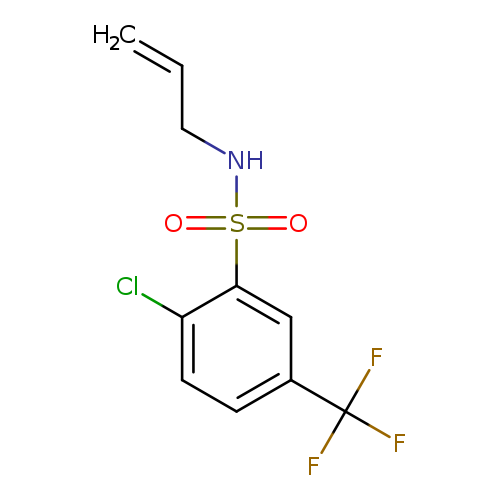C=CCNS(=O)(=O)c1cc(ccc1Cl)C(F)(F)F