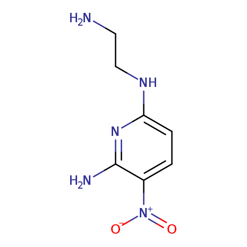 [O-][N+](=O)c1ccc(nc1N)NCCN