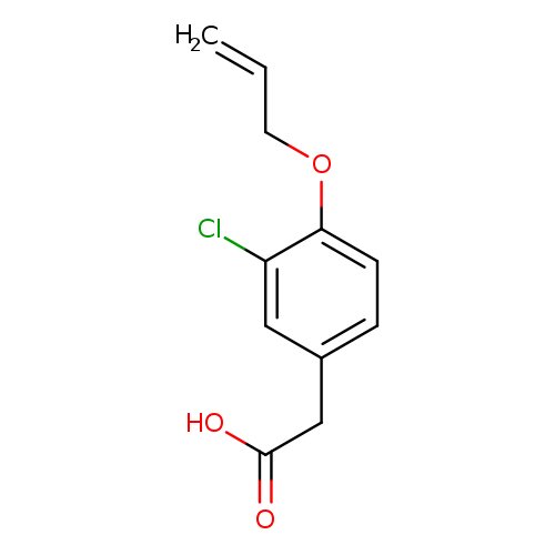 C=CCOc1ccc(cc1Cl)CC(=O)O