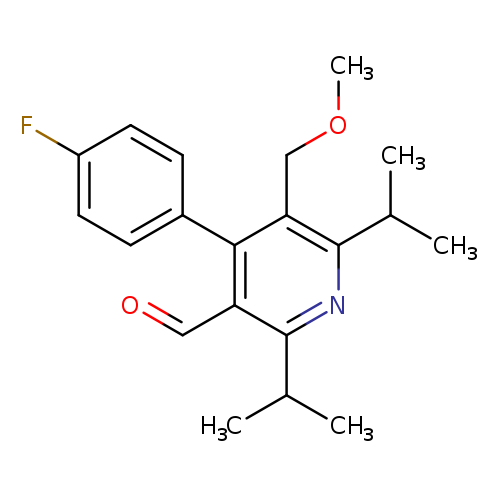 COCc1c(nc(c(c1c1ccc(cc1)F)C=O)C(C)C)C(C)C
