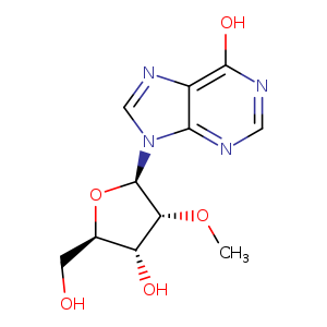 CO[C@@H]1[C@H](O)[C@H](O[C@H]1n1cnc2c1ncnc2O)CO