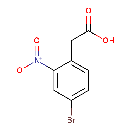 OC(=O)Cc1ccc(cc1[N+](=O)[O-])Br