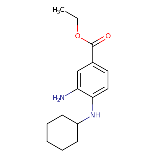 CCOC(=O)c1ccc(c(c1)N)NC1CCCCC1