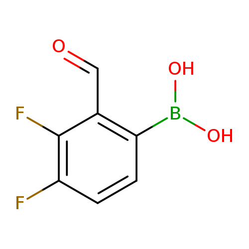 O=Cc1c(ccc(c1F)F)B(O)O