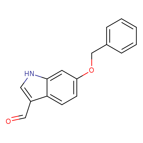 O=Cc1c[nH]c2c1ccc(c2)OCc1ccccc1