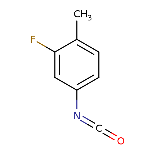 O=C=Nc1ccc(c(c1)F)C