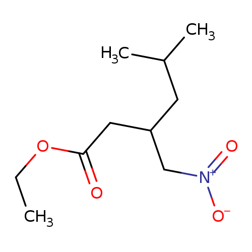 CCOC(=O)CC(C[N+](=O)[O-])CC(C)C