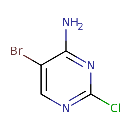 Clc1ncc(c(n1)N)Br