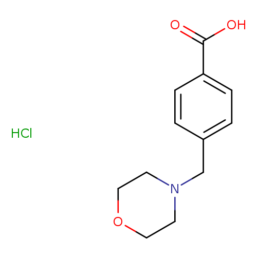 OC(=O)c1ccc(cc1)CN1CCOCC1.Cl