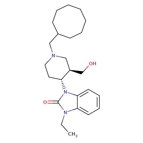 OC[C@@H]1CN(CC[C@H]1n1c(=O)n(c2c1cccc2)CC)CC1CCCCCCC1