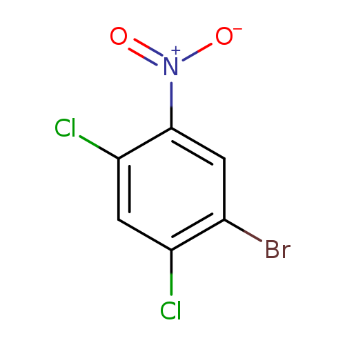 [O-][N+](=O)c1cc(Br)c(cc1Cl)Cl