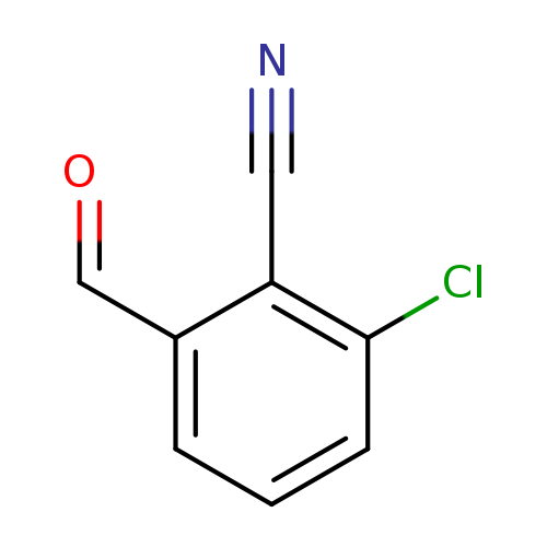 O=Cc1cccc(c1C#N)Cl