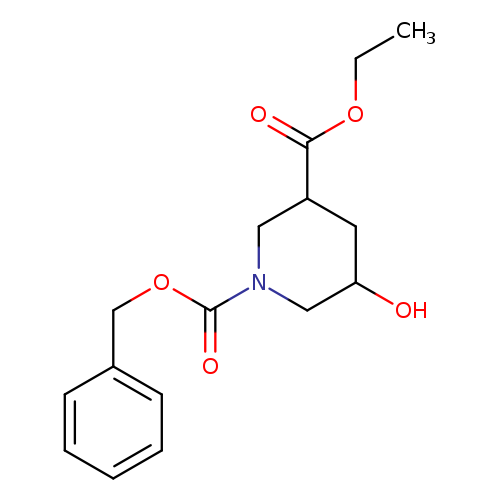 CCOC(=O)C1CC(O)CN(C1)C(=O)OCc1ccccc1