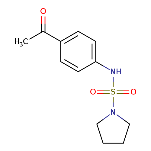 CC(=O)c1ccc(cc1)NS(=O)(=O)N1CCCC1