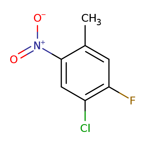 [O-][N+](=O)c1cc(Cl)c(cc1C)F