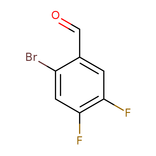 O=Cc1cc(F)c(cc1Br)F