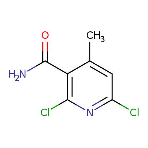 Clc1cc(C)c(c(n1)Cl)C(=O)N