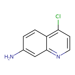 Nc1ccc2c(c1)nccc2Cl