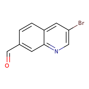 O=Cc1ccc2c(c1)ncc(c2)Br