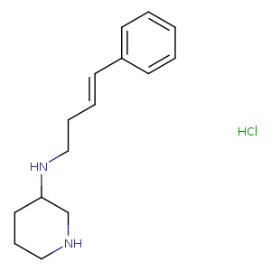 C1CCC(CN1)NCC/C=C/c1ccccc1.Cl