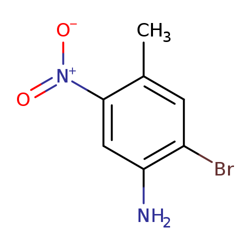 [O-][N+](=O)c1cc(N)c(cc1C)Br