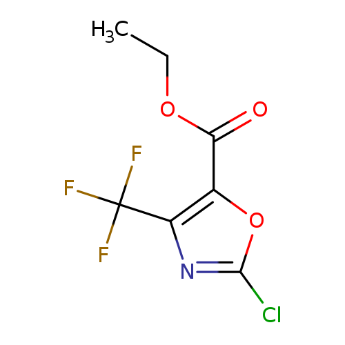 CCOC(=O)c1oc(nc1C(F)(F)F)Cl
