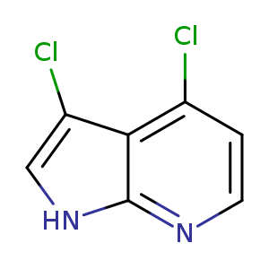 Clc1ccnc2c1c(Cl)c[nH]2