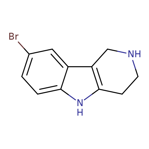 Brc1ccc2c(c1)c1CNCCc1[nH]2