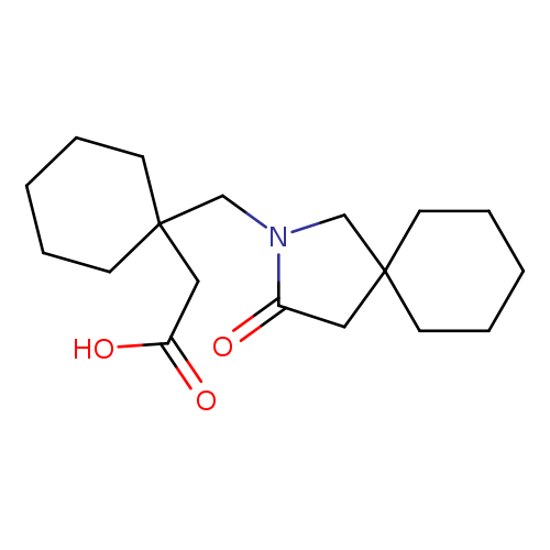 OC(=O)CC1(CCCCC1)CN1CC2(CC1=O)CCCCC2