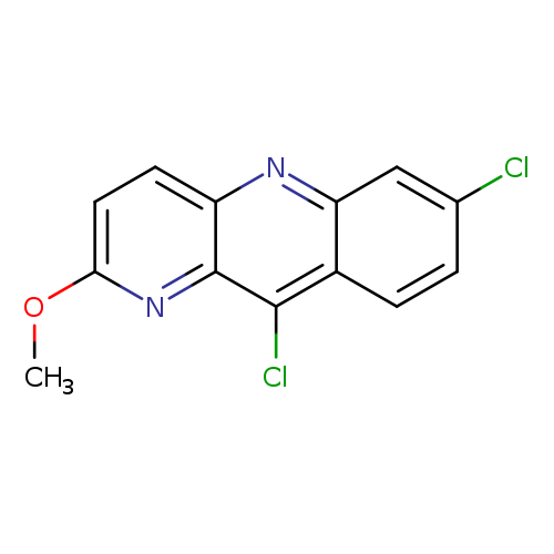 COc1ccc2c(n1)c(Cl)c1c(n2)cc(cc1)Cl