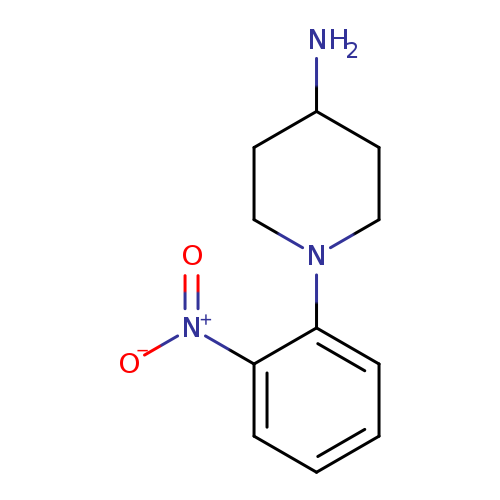 NC1CCN(CC1)c1ccccc1[N+](=O)[O-]